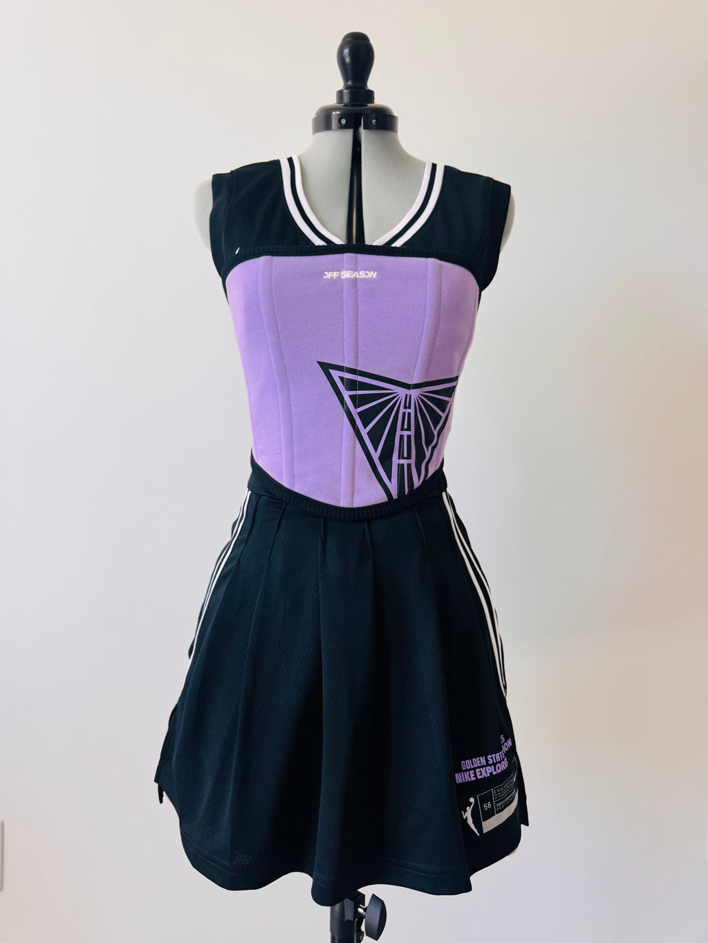 Valkyries Inaugural Season Jersey Reconstructed - The Volley Pleated Dress