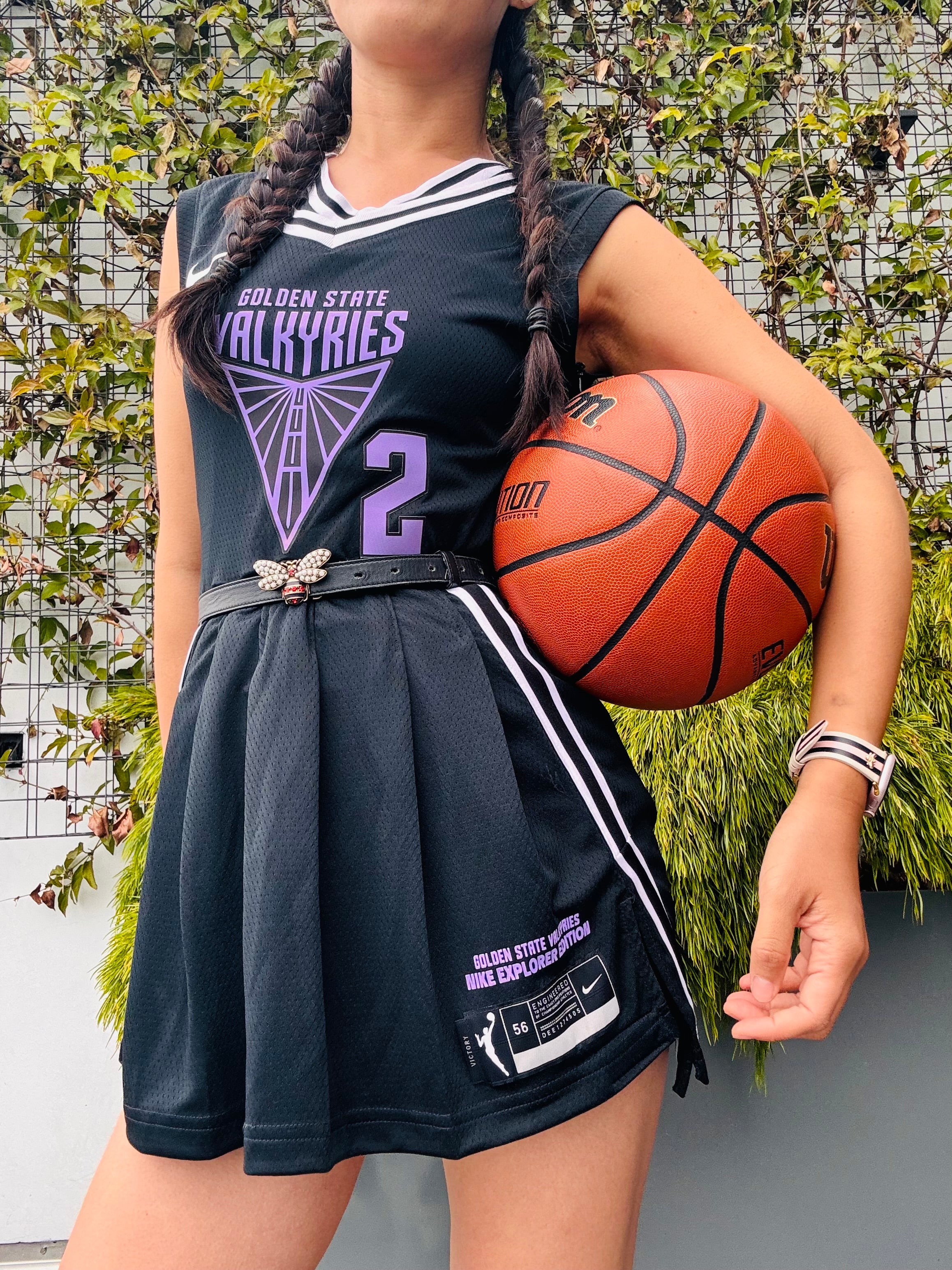 Valkyries Inaugural Season Jersey Reconstructed - The Volley Pleated Dress